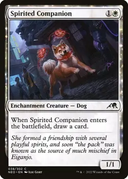 Spirited Companion (NEO 38) Near Mint Foil - MTG - Image 1