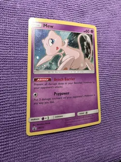 Mew SM215 Black Star Promo Holo Foil Pokemon Card NM Condition - Image 2