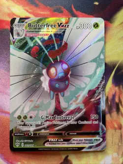 Butterfree VMAX 002/189 NM Full Art Ultra Rare Darkness Ablaze 2020 Pokemon TCG - Image 1