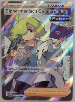 Ciphermaniac's Codebreaking 198/162 Pokemon Sv05: Temporal Forces Holo NM - Image 1
