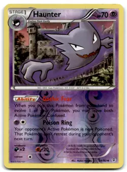 2016 XY - Generations Pokemon Haunter Stage 1/Uncommon #34 Holo - Image 1