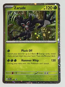 Zarude Swirl Cosmos Holo 199 Holo Rare Scarlet & Violet Promo Pokemon NM - Image 1
