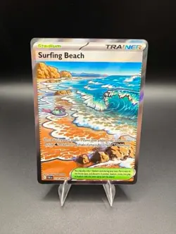 Surfing Beach 114/086 ME04: Chaos Rising NM Pokemon TCG Ultra Rare - Image 1