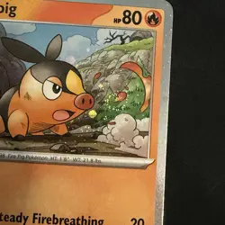 Tepig Cosmos Holo 029/217 Ascended Heroes EN NM Pokemon - Image 1