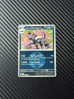 Pokemon - Galarian Obstagoon (Dusk Ball) Reverse Holo 132/217 Ascended Heroes - Image 1