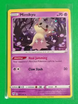 Pokemon TCG SWSH Cosmos Promo Mimikyu #81/189 Cosmos Rare - Image 1