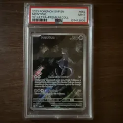 2023 Pokemon Scarlet & Violet 151 Promo Ultra Premium Mewtwo #52 PSA 9 Mint - Image 1