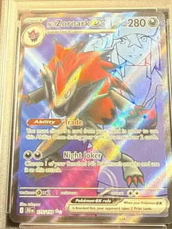 Pokemon N's Zoroark ex Ultra Rare Holo PSA 10 175/159 Sv09 Journey Together 2025 - Image 3