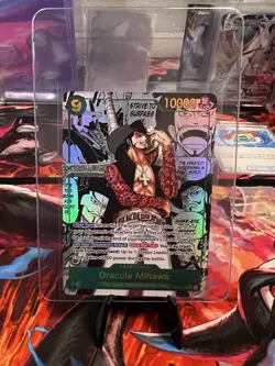 Bandai One Piece Card Game Dracule Mihawk OP14-119 Manga - Image 1