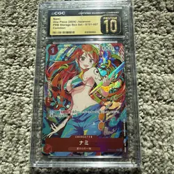 Nami #ST01-007 Japanese 2024 One Piece PRB Storage Box Set CGC Pristine 10 - Image 1