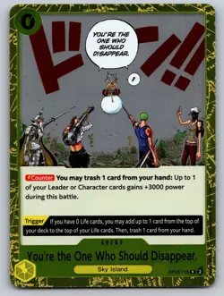 You're the One Who Should Disappear OP06-115 Rare Wings of the Captain Foil NM - Image 1