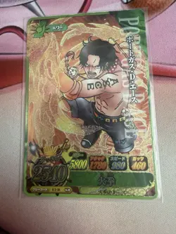 PORTGAS D ACE Super Rare One Piece Miracle Battle Carddass SR 31/97 Japanese - Image 1