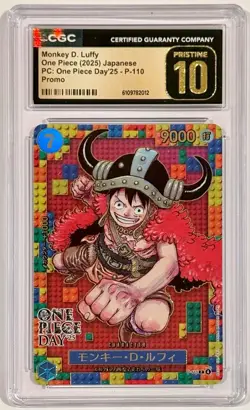 2025 One Piece Monkey D. Luffy #P-110 One Piece Day Promo CGC 10 Pristine - Image 1