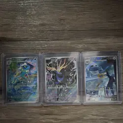 Pokemon TCG SV4 Future Flash Japanese Holo AR 3-Card Lot Greninja Xerneas - Image 1