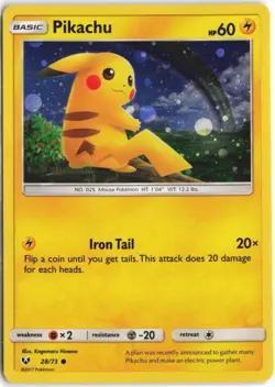 Pikachu 028/073 Holo Promo Miscellaneous Cards & Products Pokemon NM - Image 1