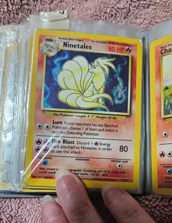 pokemon cards base set, machamp, ninetails, clefairy, magneton, mewtwo & raichu - Image 1
