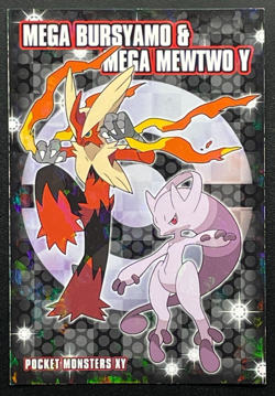 Mega Mewtwo Y Mega Blaziken Pokemon Card ENSKY Japanese 4.7in × 3.2in Japan - Image 1