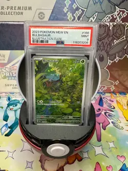 2023 POKEMON MEW EN-151 ILLUSTRATION RARE #166 BULBASAUR PSA 9 - Image 1
