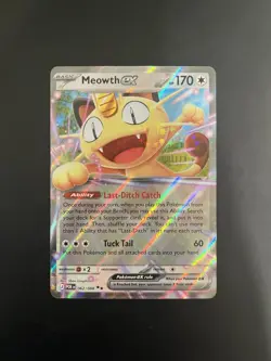 Meowth ex 062/088 Perfect Order Double Rare Full Art Holo English - Image 1