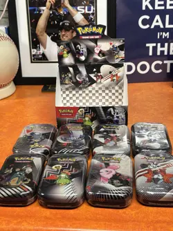 Pokemon TCG Black Bolt White Flare Mini Tin, Set of 8 w/ Display Box NEW - Image 3
