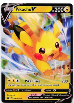 Pikachu V SWSH285 Holo Sword & Shield Promo - Image 1