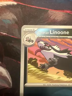 Ascended Heroes Galarian Linoone Reverse Holo Dark Energy #131/217 Pokemon TCG - Image 2
