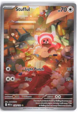 Stufful 154/132 Illustration Rare Mega Evolution Pokemon NM - Image 1