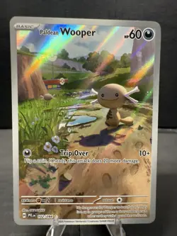Paldean Wooper 102/094 Me02: Phantasmal Flames Holo Illustration Rare Pokemon - Image 1