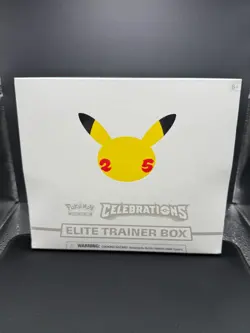 Pokemon TCG Elite Trainer Box ETB 25th Anniversary Celebrations Sealed with Case - Image 2