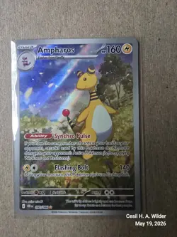 Pokemon TCG Ampharos 090/086 CR1 en Rare Holo Stage 2 160 HP English - Image 3