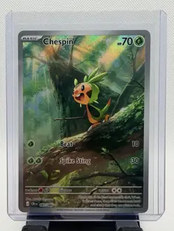 Pokemon Chespin 087/086 Chaos Rising English Holo NM - Image 1