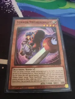 Yugioh Mirror Swordknight DUNE-EN006 Super Rare 1st Ed NM - Image 1