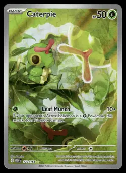 Pokemon Cards Caterpie 172/165 151 Illustration Rare NM *2 - Image 1