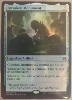 mtg magic forsaken monument FOIL FRENCH vf fr monument abandonne 2 available - Image 1
