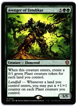 Avenger of Zendikar NM ECC MTG Commander: Lorwyn Eclipsed - Image 1