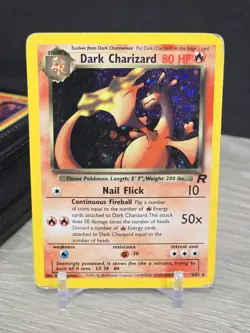 Pokemon Card Dark Charizard 4/82 Team Rocket Returns Holo Rare WOTC *Head Swirl* - Image 3