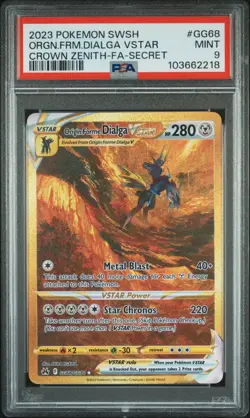 Origin Forme Dialga VSTAR - PSA 9 MINT - Pokemon Crown Zenith - Full Art - #GG68 - Image 1