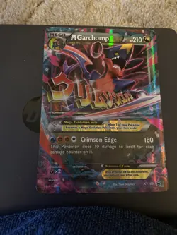 Mega M Garchomp EX XY168 Ex/NM Jumbo XY Promo Pokemon - Image 1