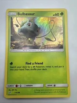 Pokemon TCG Bulbasaur Detective Pikachu Holo Card 1/18 Pokemon Card - Image 1