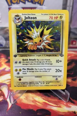 Jolteon & Flareon 3/64 1st Edition 1999 Jungle Foil Holo 4/64 Holo Rare Pokemon - Image 2
