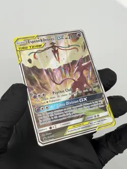 Pokemon TCG Espeon & Deoxys GX SM240 Black Star Promo Holo - NM - Image 2