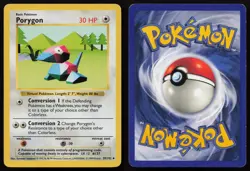 Porygon 39/102 Unlimited Uncommon Base Set Shadowless Pokemon English LP - Image 3