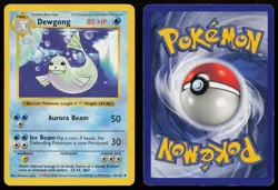 Dewgong 25/102 Unlimited Uncommon Base Set Shadowless Pokemon English MP - Image 3