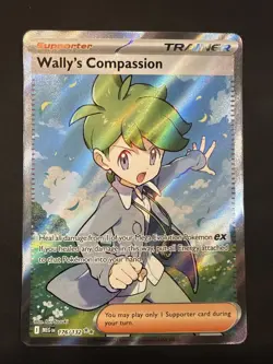 Wally’s Compassion Holo Ultra Rare ME01: Mega Evolution 176/132 Pokemon TCG - Image 1
