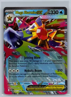 Mega Starmie ex 021/088 Double Rare Perfect Order Pokemon Near Mint - Image 1