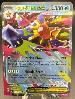 Mega Starmie ex 021/088 Me03: Pokemon Perfect Order Holo - Image 1