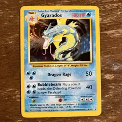 Gyrados 6/102 Pokemon 1999 Base Set Holo Rare - Image 1