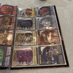 Lot 40 BAKUGAN Battle Brawlers Cards from 2008 in damaged BAKUGAN album binder - Image 3