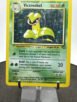 Pokemon Victreebel Jungle Holo Rare 14/64 80 English Pokemon TCG Card 1999 - Image 3