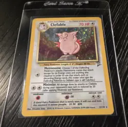 Clefable Base Set 2 Holo Rare 70 HP 5/130 2000 Pokemon TCG English Card - Image 1